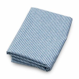 クッションカバー 約70×70cm ヒッコリーデニム調 ロギー ブルー 綿100％ 日本製 素縫い 両面 ファスナー 大きい ビッグ ジャイアント