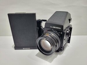 ★ブロニカ　ZENZA　BRONICA　中判カメラ　1:4 f=150mm　ブロニカ　ポラロイドバッグ付属　ジャンク★003102