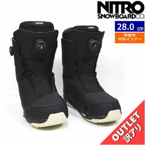 【OUTLET】24 NITRO DARKSEID BOA STEP ON カラー:Black 28cm ナイトロ ダークサイド ステップオン メンズ スノーボードブーツ