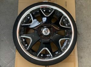 CLUB LINEA　クラブリネア　17×7J＋48　CL27　4穴　PCD 100　ホイール　NANKANG ULTRA SPORT NS-Ⅱ　185/35R17　82V　XL　タイヤ　No.2401