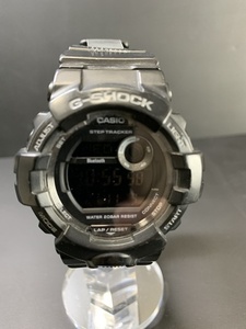 ★【ジャンク品】CASIO G-SHOCK ジーショック ジースクワット ブラック GBD-800-1B　稼働品　※ベルト美錠欠品・定皮欠品　(00900002)