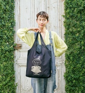 ムーミン moomin たっぷり入る BIG ECOBAG リトルミイ ver. ブラック トートバッグ 大容量バッグ レジ袋代わり 可愛いバッグ エコバッグ