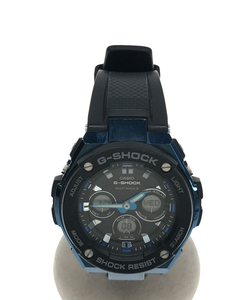 CASIO◆ソーラー腕時計/デジアナ/ラバー/GST-W300G