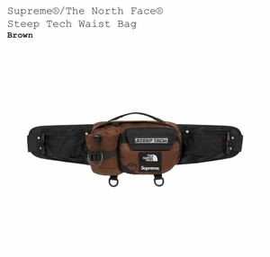 【新品未使用】Supreme The North Face Steep Teck Waist bag Brown シュプリーム スティープテック ウエスト バッグ ブラウン ノース