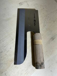 包丁 大門屋 景綱作 麺切り包丁 全長約23cm 刃長約21cm 中古 現状品 