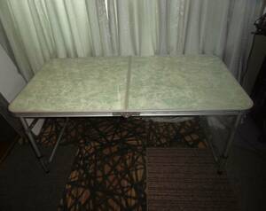 サウスフィールド フォールディングテーブル 120×60×54.5/65/70cm 3段階 折りたたみ アウトドア キャンプ