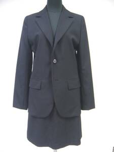 【FGA459】Purete de ined イネド スーツセット ジャケット&スカート フォーマル ブラック サイズ2 薄手★