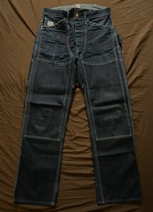 【希少】美品 RRL RIGID CARPENTER PANTS ダブルアールエル ジョニーデップ リジッド バックルバック トラウザー デニム 2012年製 29