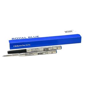 替え芯 ボールペン替芯 リフィル Fサイズ 2本入り ロイヤルブルー モンブラン 正規輸入品128213/2359ｘ１箱/送料無料
