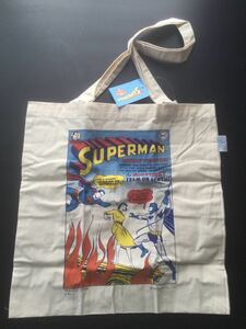 コットンバッグ SUPER MAN(スーパーマン)コミックカバー/トートバッグ /エコバッグ