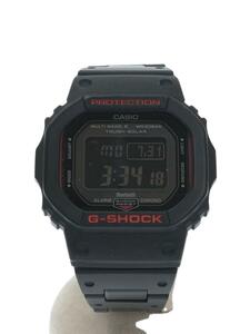 CASIO◆ソーラー腕時計・G-SHOCK/デジタル/BLK