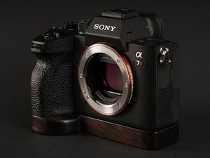  新品 グリップエクステンション/ハンドグリップ（黒檀/エボニー) SONY (ソニー) a92/a9Ⅱ/a74/a7r4/a7rⅣ用 