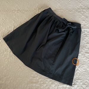 2301046(送料込¥488)UNIQLOユニクロ ＋J ギャザースカート サイズL 黒