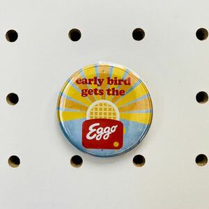 《災害支援チャリティー缶バッジ》ラベル アメリカン 缶バッジ 寄付金 eggo A-9