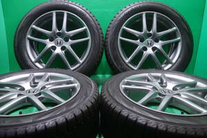 L604-21 送料無料 215/55R17 スタッドレス 4本セット YOKOHAMA ice GUARD iG70 9分山 溝たっぷり ホンダ純正 オデッセイ ヴェゼル アコード