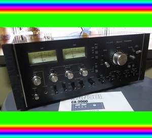 サンスイ Sansui 山水 プリアンプ CA-3000 動作品 ♪保証あり♪ メーター付き コントロールアンプ オーディオ機器 INトグルスイッチ その9