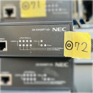 ◎72 NEC QX-S3408FT-2G B02014-03401 100M高機能 レイヤ2 スイッチ Switch IRFスタック IEEE802.1X MAC認証 Web認証 IPv6 イーサネット