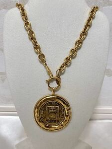 CHANEL シャネル ネックレス カンボン コイン 31RUE CAMBON ゴールド ヴィンテージ アクセサリー 丸型 ラウンド