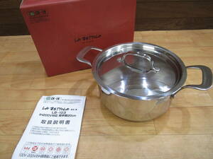 ○ LA BETTOLA ラ・ベットラ 両手鍋 LB-103 IH対応 調理器具 ○F020502K