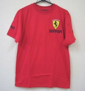 【訳あり・送料無料・新品・即決】Ferrari　Tシャツ　赤　S　フェラーリ　ティーシャツ　レッド　クリックポスト送料無料