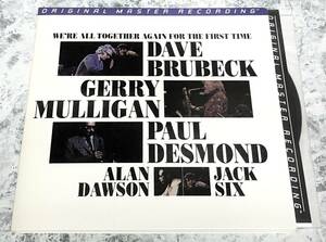 ◎Take Five収録 新同！高音質MFSL200g重量盤Dave Brubeck Gerry Mulligan Paul Desmond / We’re All Together Again