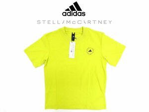 3万新品◆XL◆アディダス×ステラ Adidas by STELLA MCCARTNEY ストレッチ素材コラボロゴTシャツ 黄 1円