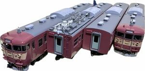 エンドウ ENDO 415系 0番代 近郊形交直流電車 交直色 クハ モハ 300番代 4両 室内灯 鉄道模型 電車 希少 中古 美品 