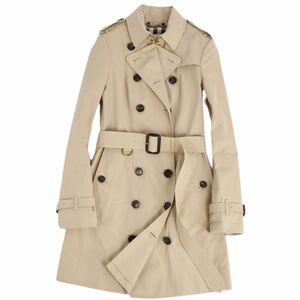 美品 バーバリー ロンドン BURBERRY LONDON THE SANDRINGHAM サンドリンガム トレンチコート レディース UK6 ベージュ cg12oo-rm10e26331