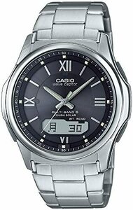ZB219-ブラック　[カシオ] 腕時計 ウェーブセプター 電波ソーラー WVA-M630D-7A2JF シルバー　定価10267円