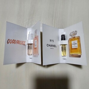 【未使用】【送料無料】シャネル CHANEL 香水 2つセット　サンプル COCO MADEMOISELLE ココ マドモワゼル N5 EAU DE PARFUM