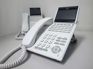 ■【☆ITK☆】　NEC UNIVERGE DT900Series　24ボタンSIPマルチライン電話機　【ITK-24CG-1D(WH)TEL】　2台　(11)■