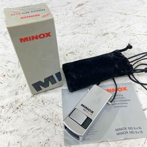10 MINOX ミノックス 単眼鏡 MD8×16 ドイツ製 Germany 光学機器 外箱 説明書 ケース付き