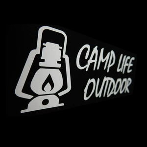 【送料無料】CAMP LIFE OUTDOOR キャンプライフ アウトドア ランタン Lantern 映え カッティング 文字だけが残る 10カラー