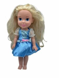 Disney Princess Cinderella Toddler Toy Doll Blue Dress 海外 即決