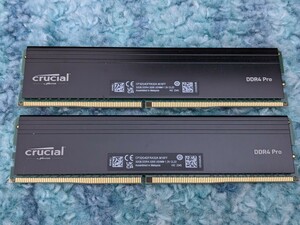 0604u2617　CrucialPRO (マイクロン製) デスクトップ用メモリ 32GBX2枚 DDR4-3200 CP32G4DFRA32A