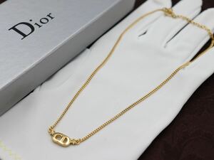 【極美品】Christian Dior ネックレス CD ロゴ クリスチャン ディオール ヴィンテージ アクセサリー レディース 結婚式 レア C23