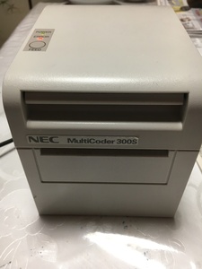 NEC　小型3インチ幅ラベルプリンタ MultiCoder 300S　LAN　印字OK/互換ACアダプター付