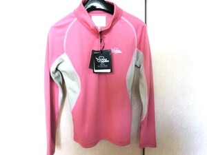 新品　 ポールワーズPOLEWARDS　AURO TECHハーフジップ長袖シャツ 　Sサイズ　ピンク レディース　　PPクストリームドライ UVカット