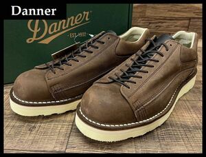 送無 新品 Danner ダナー D314110 ROCKFORD ロックフォード 本革 レザー ローカット ブーツ 短靴 シューズ ステッチダウン製法 茶 27.0 ③