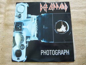 DEF LEPPARD/PHOTOGRAPH UK盤　12インチシングル