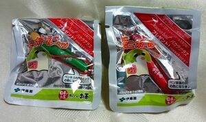 伊藤園 お～いお茶 お茶犬 ミニミニボールペン2種 緑と赤 送料込み 未開封