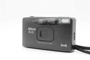 【返品保証】 ニコン Nikon AF 600 Panorama ブラック 28mm F3.5 Macro コンパクトカメラ s2296