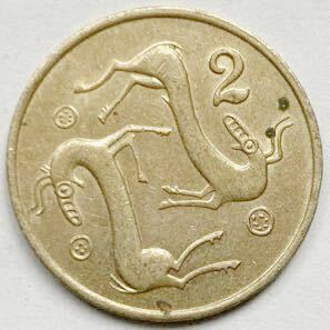 海外コイン　キプロス　2セント　1983年
