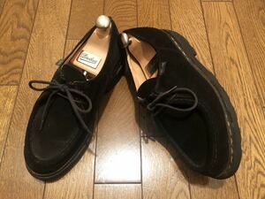 UA別注☆Paraboot ミカエル スウェード サイズ39ハーフ Noir ブラック 黒 パラブーツ MICHAEL CHAMBORD シャンボード reimsランス