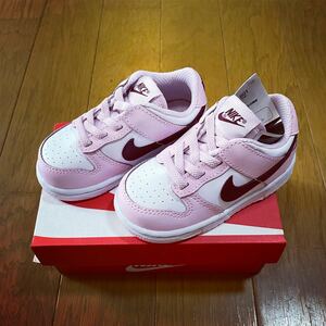 12cm NIKE TD DUNK LOW TULIP PINK