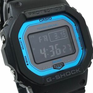 美品 CASIO カシオ G-SHOCK ジーショック MULTI BAND 6 腕時計 Bluetooth GW-B5600-2 電波ソーラー デジタル スクエア ブラック 動作確認済