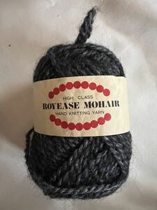 ロイーズ　モヘア/黒色/毛糸/手編み/50g/棒針12～14号/新品　ROYEASE MOHAIR