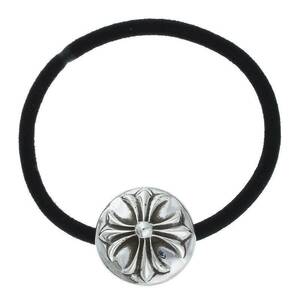 クロムハーツ Chrome Hearts HAIRBAND/クロスボールボタンヘアゴム シルバーコンチョ 中古 GZ11