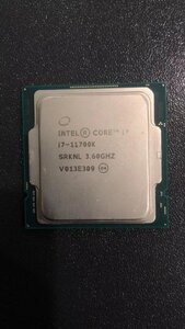 CPU インテル Intel Core I7-11700K プロセッサー 中古 動作未確認 ジャンク品 - A389
