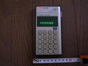 ■EL-8018 Sharp Elsi mate 8桁 昭和の蛍光管電卓 日本製 動作品難ありJUNK